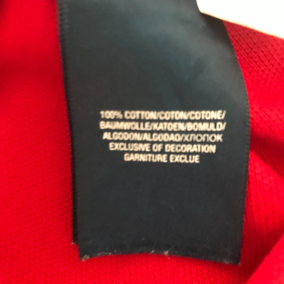 POLO Ralph Lauren USA Big Pony Polo Shirt Youth Boys 7 Red Short Sleeve Stitched - Image 4 of 4