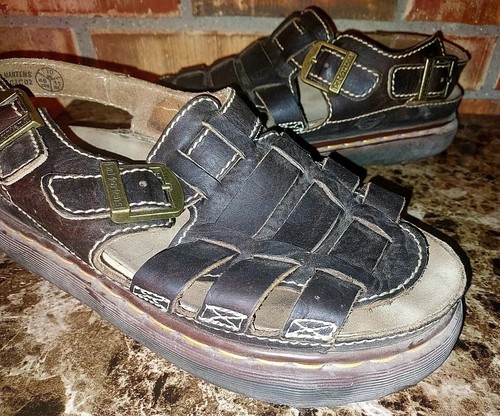Dr. Martens Arc Fisherman Sandals Mens sz 11 Brown Leather 8092 Made in  England | eBay