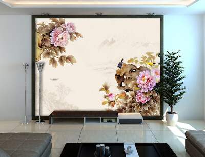 3D Rocker Flower K10864 Wallpaper Mural Self-adhesive Removable Sticker Panda