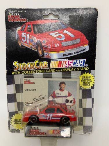 #11 BILL ELLIOTT FORD RACING CHAMPIONS 1992 1:64 NASCAR CAR DRIVER CARD - NEW - Picture 1 of 3
