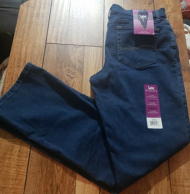 riders by lee women's classic fit straight leg jeans