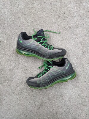 Nike Air Max Dynamic Flywire Shoes Mens 9.5 Poison Green 554715-030 Running Gym