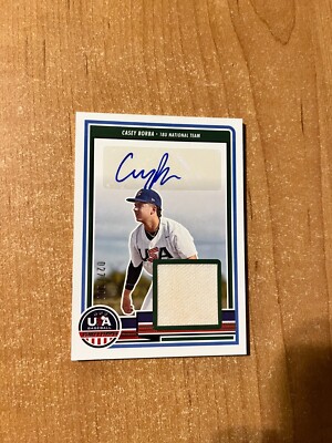2023 Stars & Stripes - Casey Borba - USA 18U Team Signatures Auto Relic /200