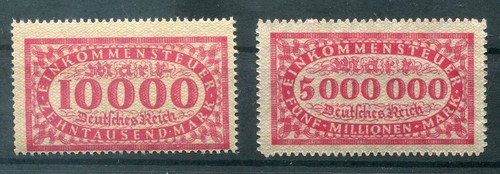 DR-Infla TAX STAMP 10000Mk E 5000000, MNH Mint (y80750