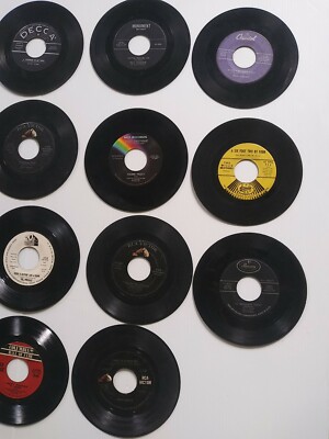 Vinyl 45 RPM Small 7 Inch Records Lot of 23 Vintage - see