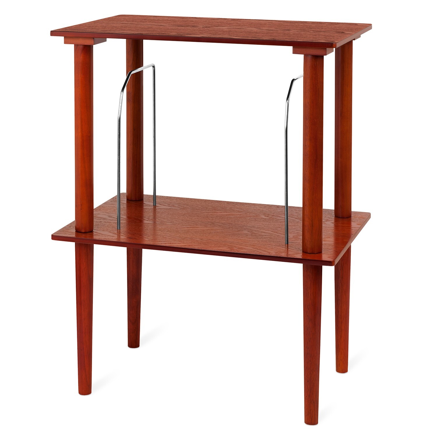 Stand And Vinyl Holder - Mahogany