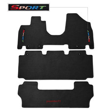For 11-17 Honda Odyssey Black Floor Mat Carpet Nylon Non-slip W Colourful Sport