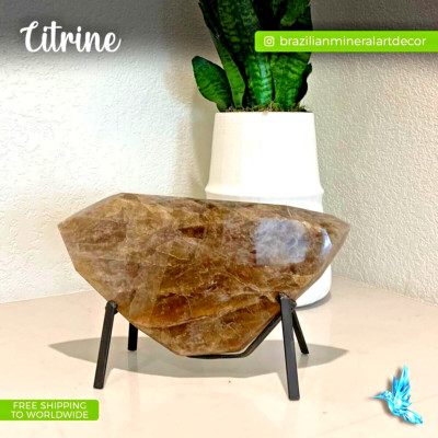 Brazilian Citrine Crystal   happiness energy