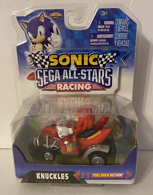 NKOK SONIC & Sega All-Stars Racing Diecast Car Knuckles The Echidna Pull Back