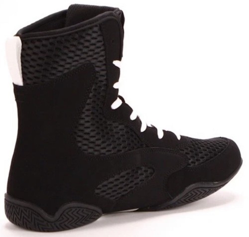 Zapatos de boxeo Venum Contender de caña alta para hombre talla 10,5 negro blanco VENUM04958-108 - Imagen 4 de 12