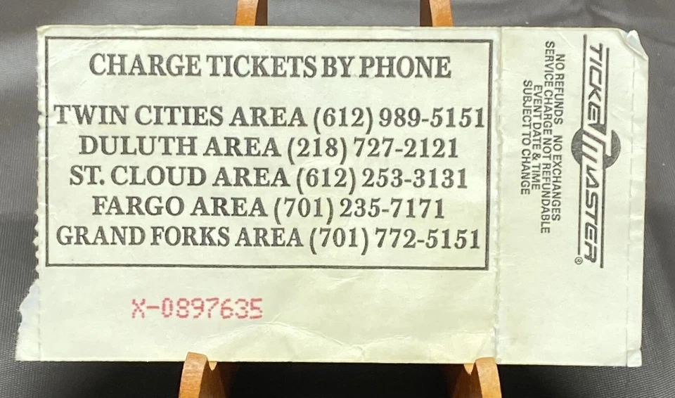 Heart Cheap Trick Concert Ticket Stub Target Center November 21 1990 - Image 2 of 2