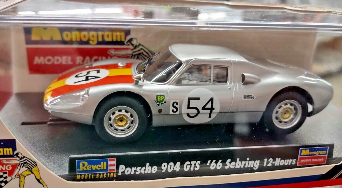 MONOGRAM 1/32 Porsche 904 GTS 66 Sebring 12 hours #54 Slot Car 85 