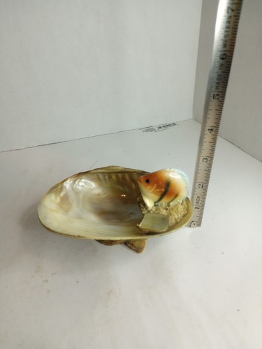 Posacenere personale Kitschy Seashell realizzato con intere e parti di conchiglie vintage - Foto 8 di 8