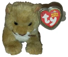 Ty Beanie Baby - MANES the Lion (6 Inch) NEW MWMTs Stuffed Animal Toy