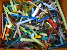 10 lb Devardi Glass Rods Mixed SHORT-SHORTS, COE 104