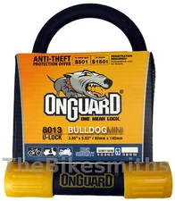 OnGuard Bulldog MINI 8013 U-lock Track Bike Fixed Gear Hardened Pocket ULOCK 