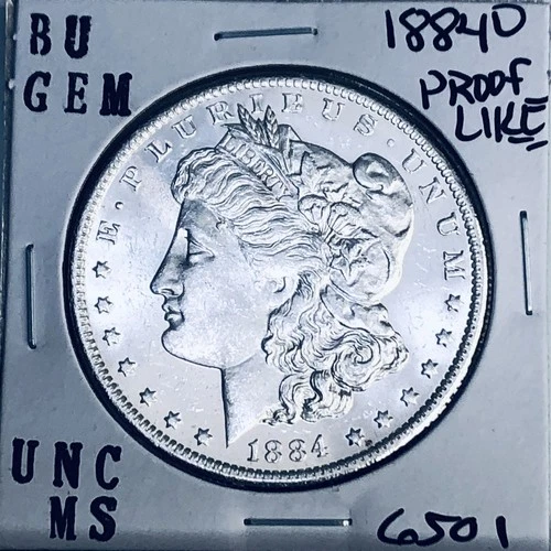 1884 O BU GEM MORGAN SILVER DOLLAR UNC MS+++ U.S. MINT RARE COIN 6501
