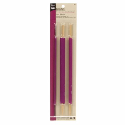 Dritz Quick Turn Fabric Tube Turner 3 sizes Sewing Handles Piping Straps Draw St