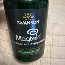 Magnesium L-Threonate - Featuring Magtein 90 Veggie Caps - For Cognitive Health