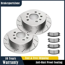 REAR Brake Rotors Pads fit for Chevrolet Monte Carlo 06-07 Impala 2010 Slotted