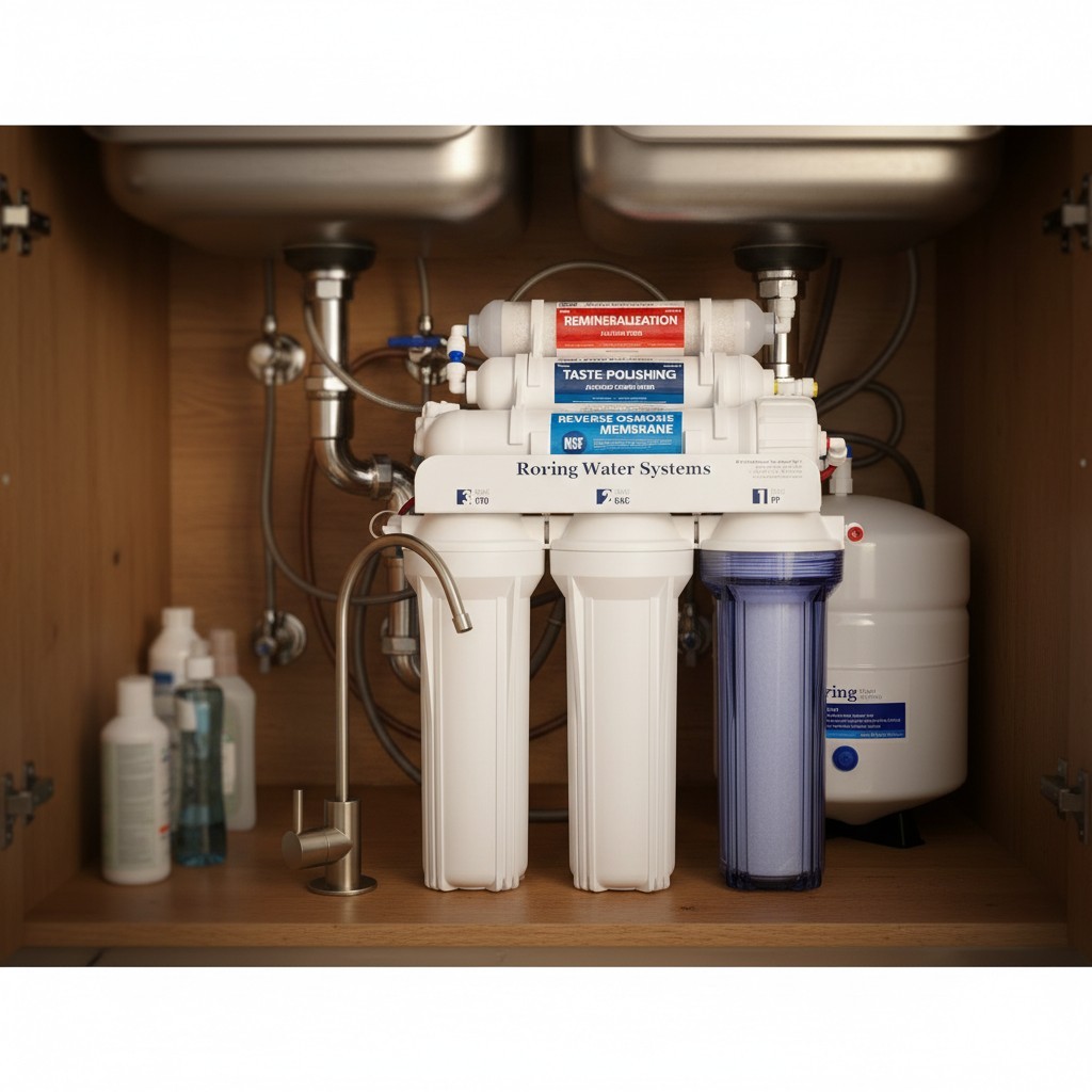 Alkaline Under Sink Water Filter - NSF Certified 75 GPD Remi