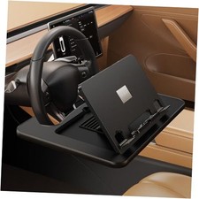 Angle Adjustable Car Steering Wheel Desk,3 in 1 Car Steering Wheel Desk-Black