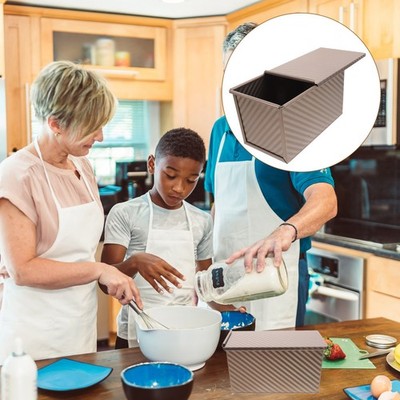  Toastbox Aus Kohlenstoffstahl Kuchenform Mit Deckel Laib -Backform