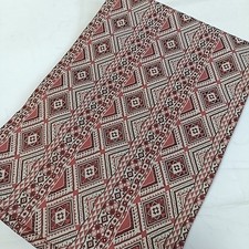 Obi Kimono Wankotei Wa Pure Silk Arabesque Red Brown