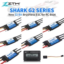 ZTW RC Boat Shark G2 ESC 20/30/40/50/60/80/100/120A Brushless Speed Controller