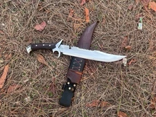 Custom Handmade Carbon Steel Blade Tactical Bowie Knife | Hunting Knife Camping