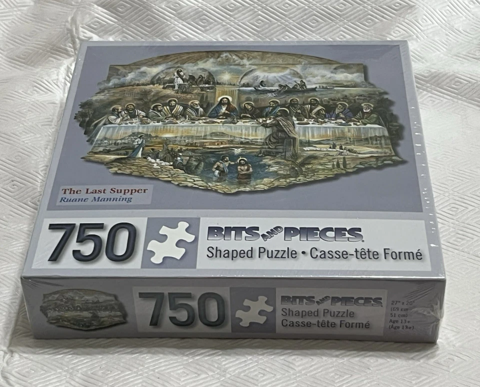 Bits And Pieces The Last Supper 750 Piece Shaped Jigsaw Puzzle Sealed - Image 3 of 3