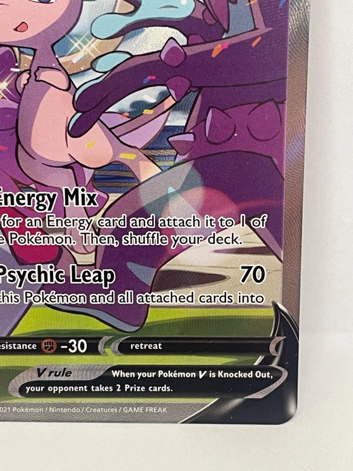 Mew V Alternate Art Pokemon TCG Fusion Strike 251/264 Ultra Rare - Image 4 of 4