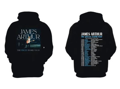 James Arthur World Tour Dates 2026 Hoodie 2 sides