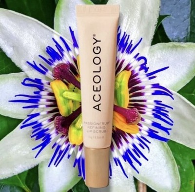 ACEOLOGY Passionfruit Refining Lip Scrub 0.5 oz (15 g) Full Size NEW