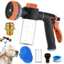 Pet Dog Wash Sprayer Shampoo Soap Dispenser, Hose Nozzle for Indoor/Outdoor...