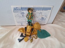 Vintage 1986 GI Joe Cobra Serpentor with Air Chariot Complete Blueprints Hasbro