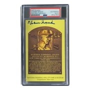 Warren Spahn Signed 4x6 Milwaukee Braves Hall Of Fame Plaque Card PSA/DNA - Picture 3 of 4