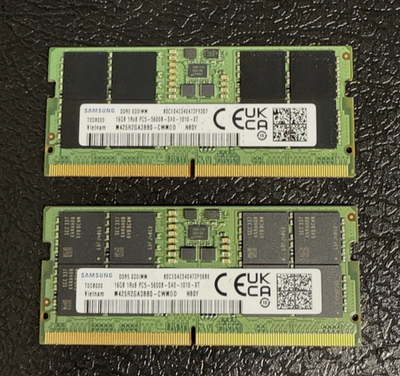 Samsung 32GB 2x16GB DDR5 5600 SODIMM Laptop RAM PC5 5600 | eBay