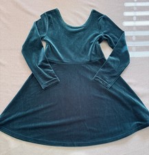 The Children's Place Green Velvet Dress Size 5-6