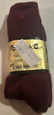 Vintage FootJoy Mens Super Cushion Burgundy Golf Socks Size 10-13 USA NOS