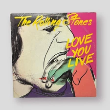 The Rolling Stones Love You Live 2 Double LP 1977 COC 2 9001 Vinyl Record