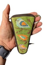 Stitch  Zip Needlepoint Scissor Case Kit - Birds Of Color