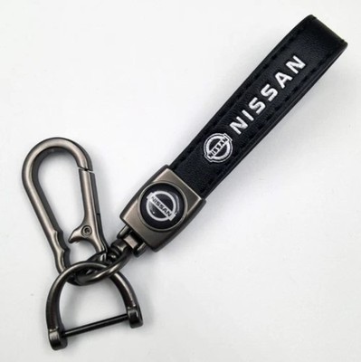Nissan Hochwertiger Leder Schlüsselanhänger mit Karabiner