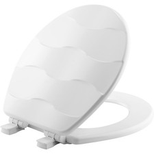 MAYFAIR 33SLOW 000 Sculptured Basket Weave Toilet Seat will Slow Close and