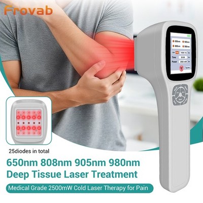 Red Light Laser Therapy Device 25 Diodes 650/808/905/980nm for Muscle/Joint Pain