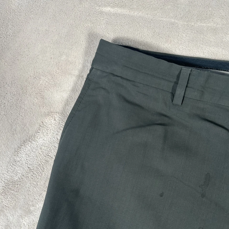Pantalón de vestir vintage Giorgio Armani para hombre 34x34 gris 100 % lana cómodo hecho en Italia Foto 4 de 4