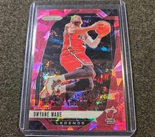 Dwayne Wade Pink Cracked Ice Legends 2024 25 Prizm Basketball Miami Heat
