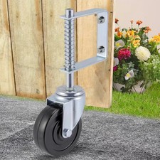 Gate Caster 4"and 5", Heavy Duty Gate Caster Wheel with Spring Loaded,Universal