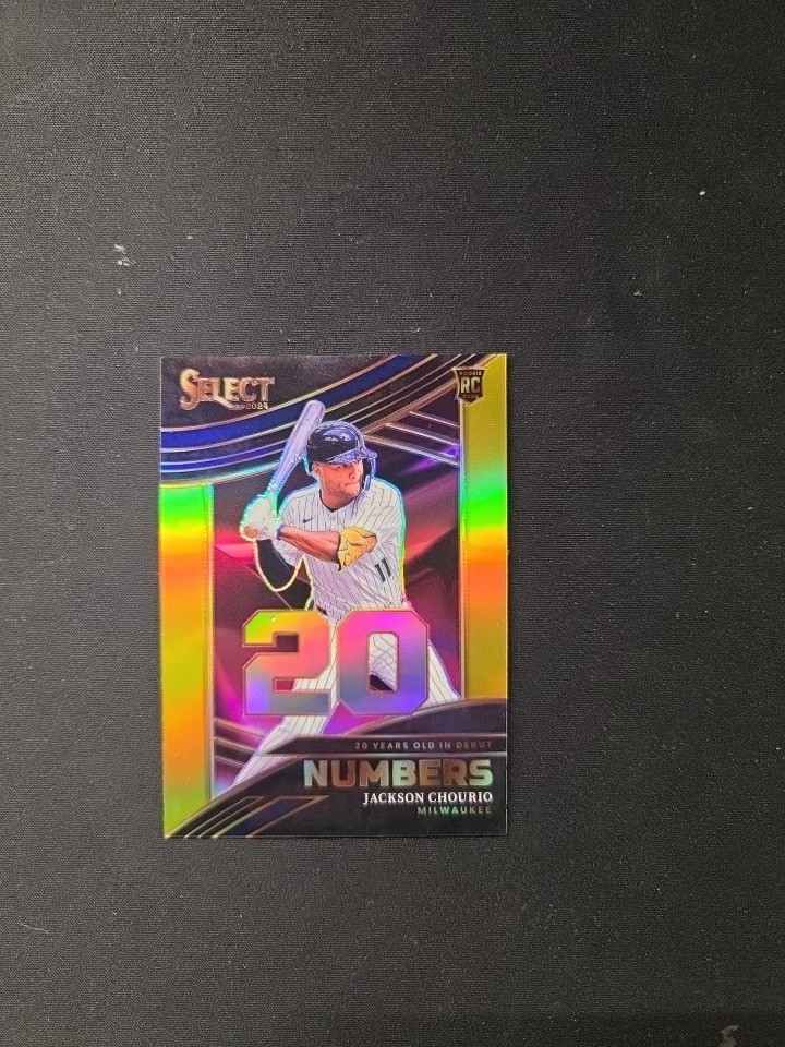 JACKSON Chourio 2024 SELECT NUMBERS BLACK PRIZM ROOKIE /10