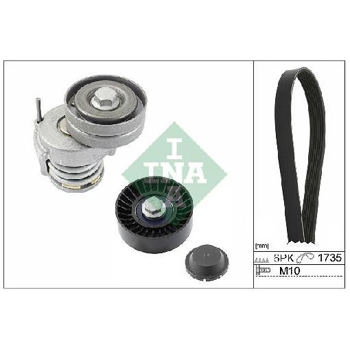 Keilrippenriemensatz FüR Skoda Superb 3T 1.4 08 Bis 15 INA Neu QualitäT-image